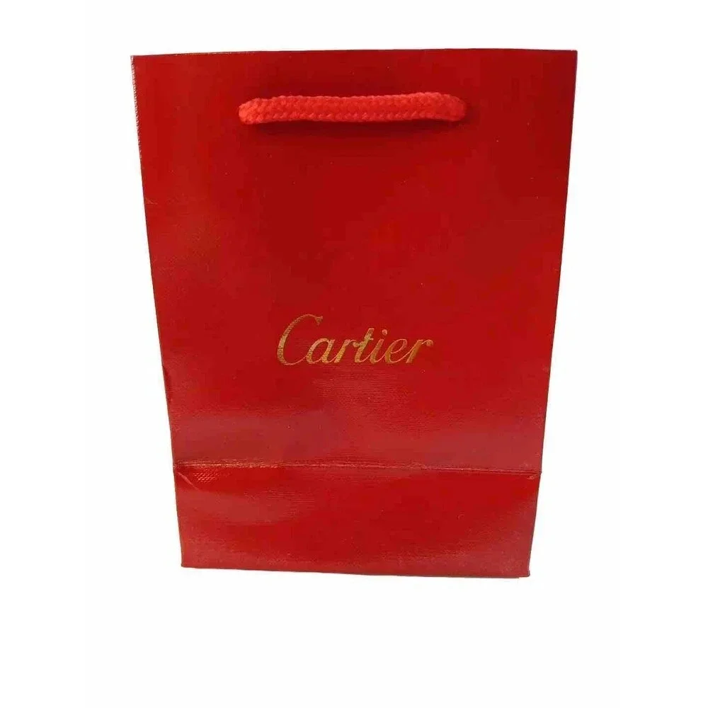 Cartier Red Gift & Shopping Empty Bag Only - H 6